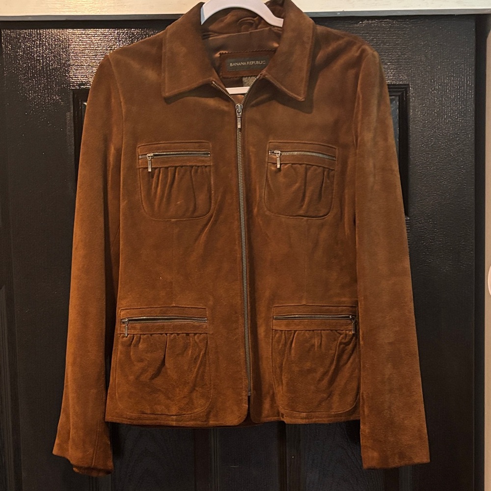 Banana Republic Tan Leather Jacket